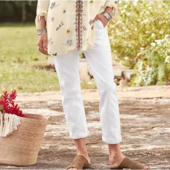 Edwin size 28 Malia Mid Rise Straight Leg Utility Denim Jeans - Picture 5 of 7